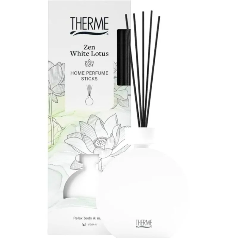 6x Therme Home Perfume Sticks Zen White Lotus (150 ml)