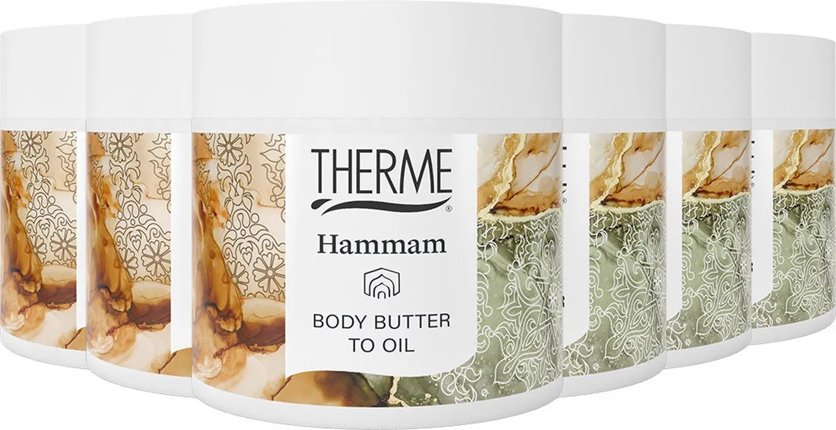 6x Therme Hammam body butter to oil (225 gr)