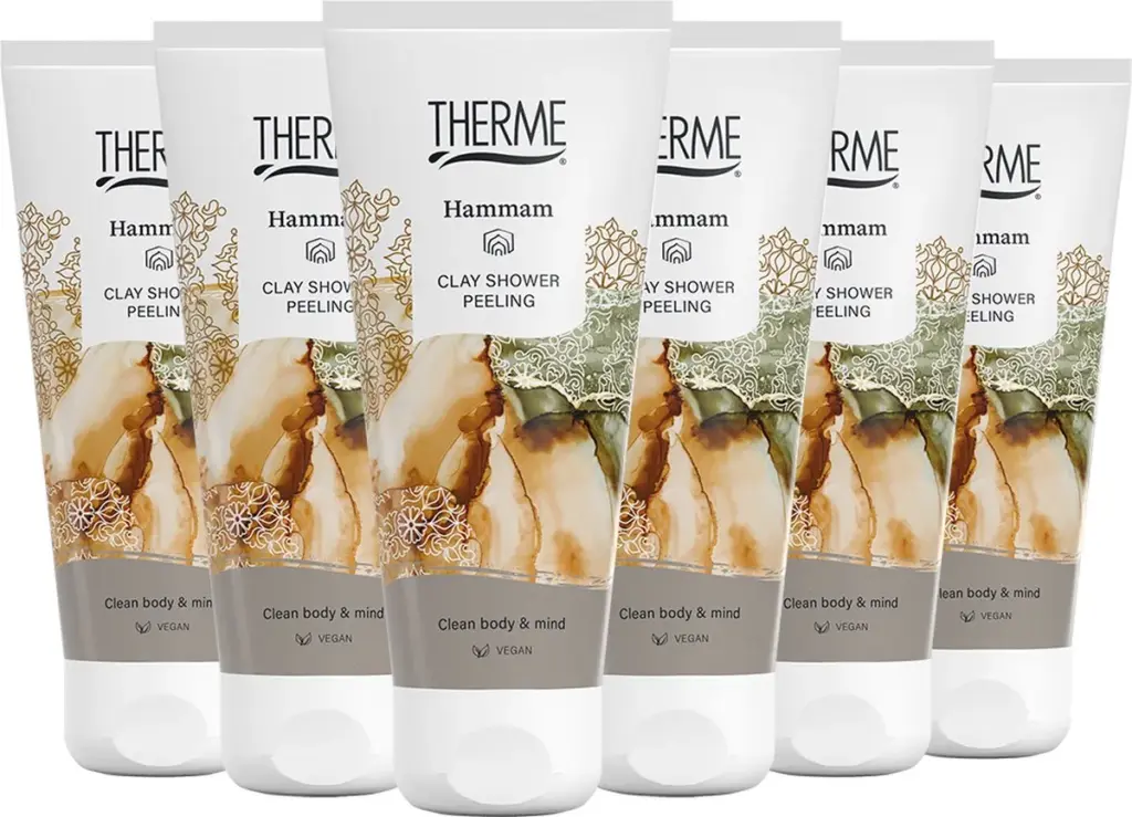 6x Therme Hammam shower clay peeling (200 ml)