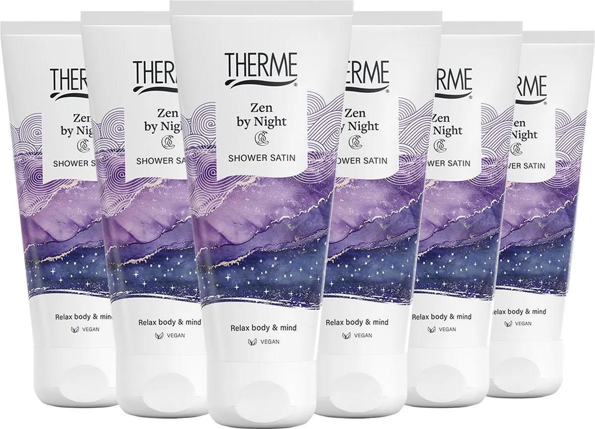 6x Therme Zen by night shower satin (200 ml)