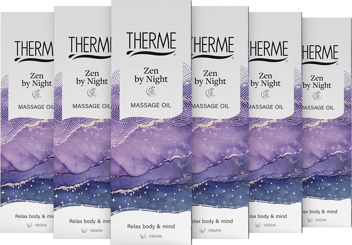 6x Therme Zen by night massage oil (125 ml)