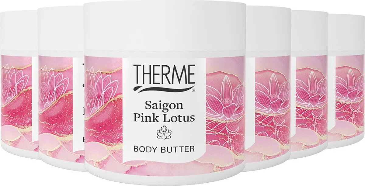 6x Therme Saigon pink lotus body butter (225 gr)