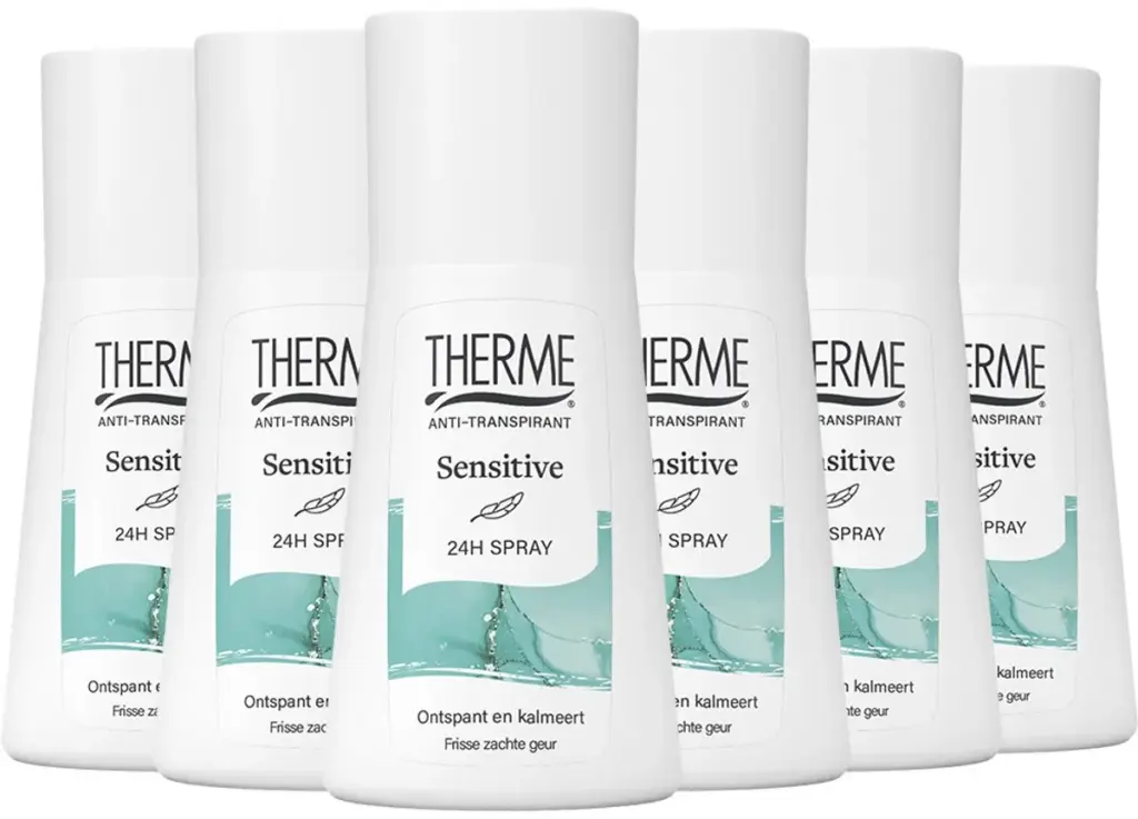 6x Therme Deospray anti-transpirant sensitive (75 ml)