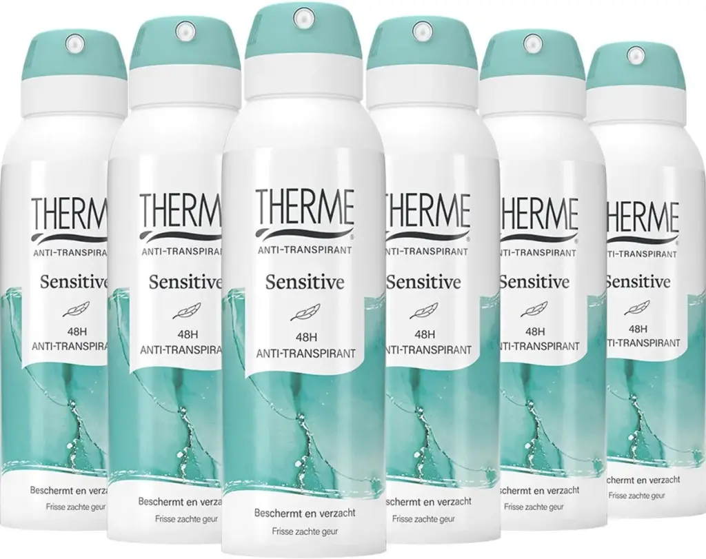 6x Therme Deospray Anti-transpirant Sensitive (125 ml)