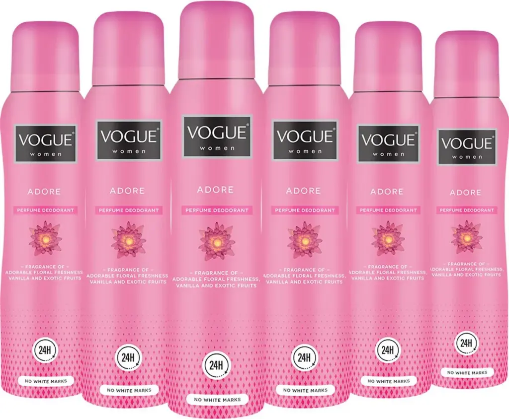 6x Vogue Women Adore Parfum Deodorant (150 ml)