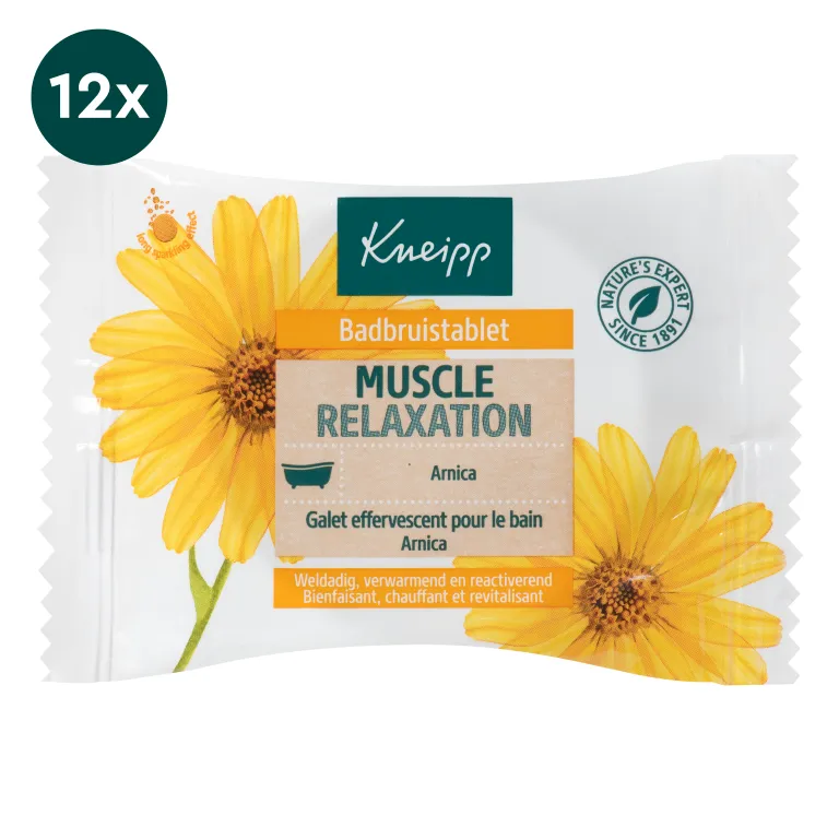 12x Kneipp Badbruistablet arnica (80 gr)