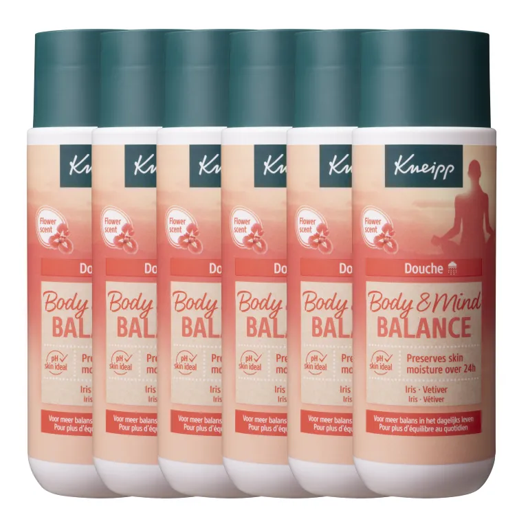 6x Kneipp Body & mind balance douche (200 ml)