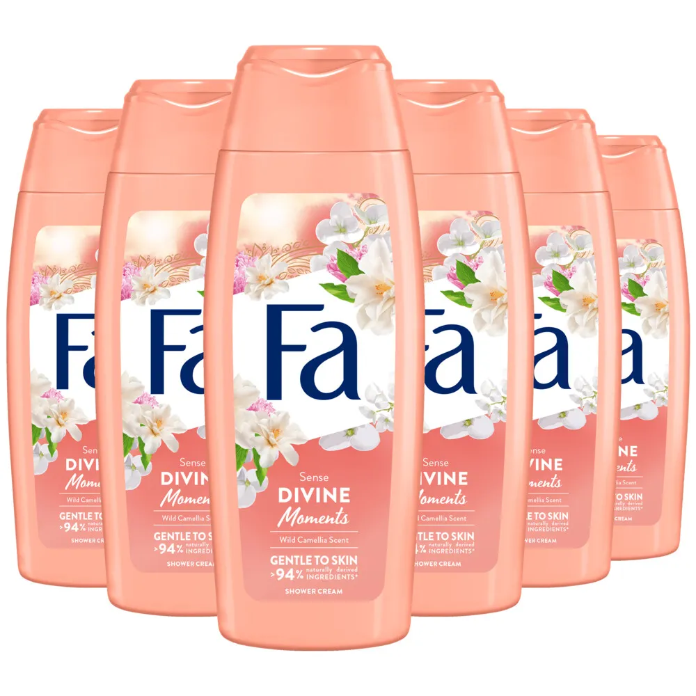 6x Fa Douchecreme divine moments (250 ml)