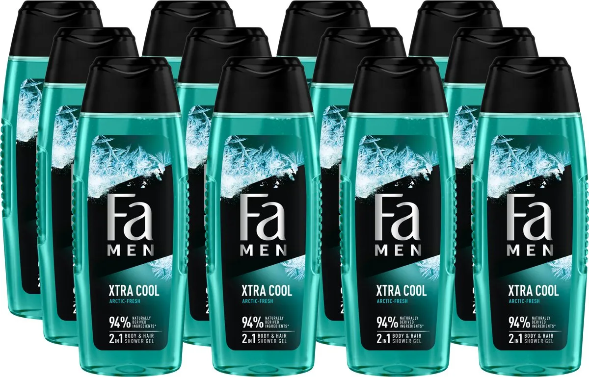 12x Fa Men douche Extreme Cool (250 ml)