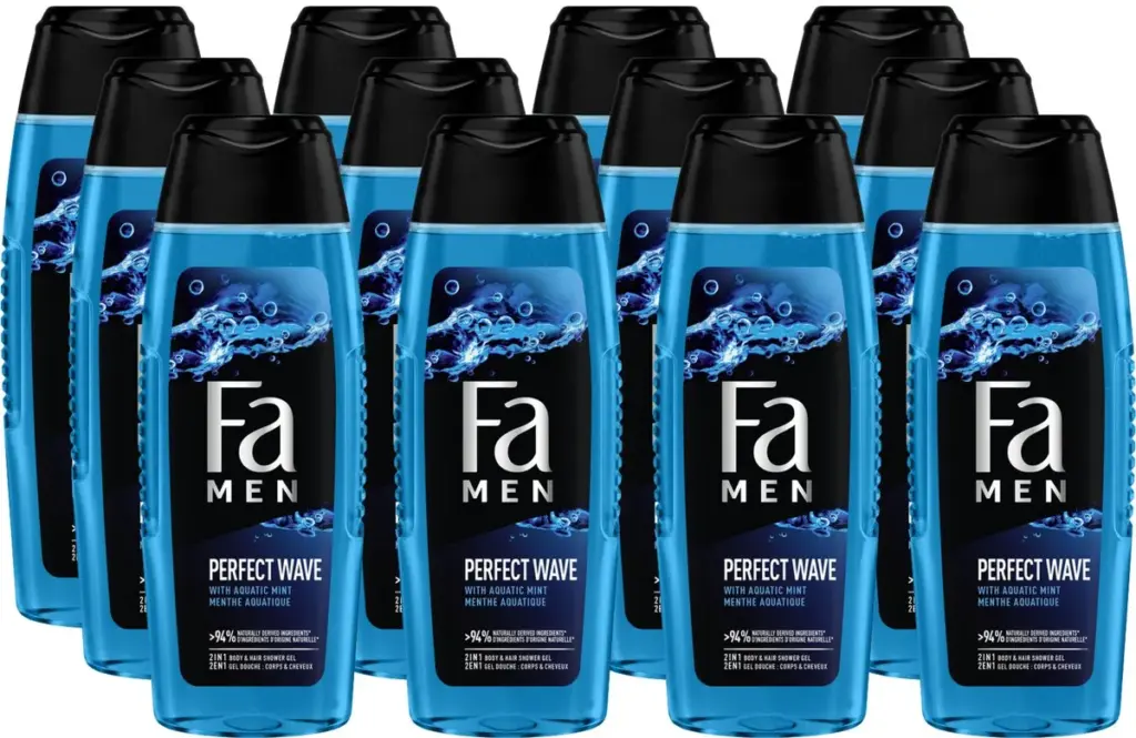 12x Fa Men douche perfect wave (250 ml)