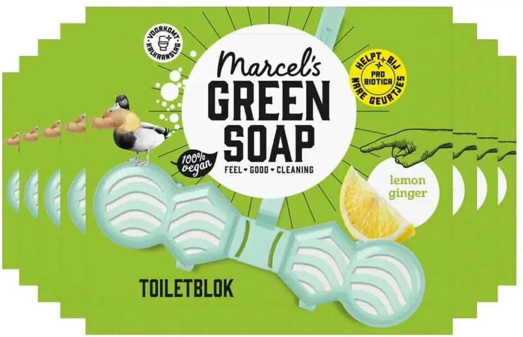 8x Marcel's Green Soap Toiletblok Citroen & Gember (35 gr)