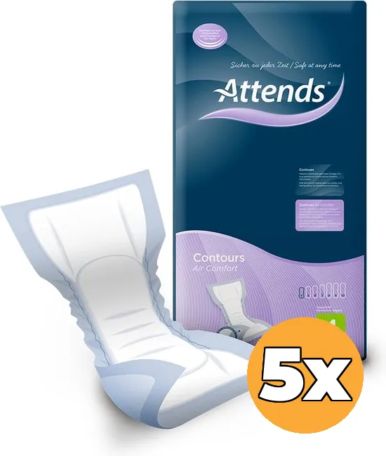 5x Attends Contours Air Comfort 4 (42 stuks)