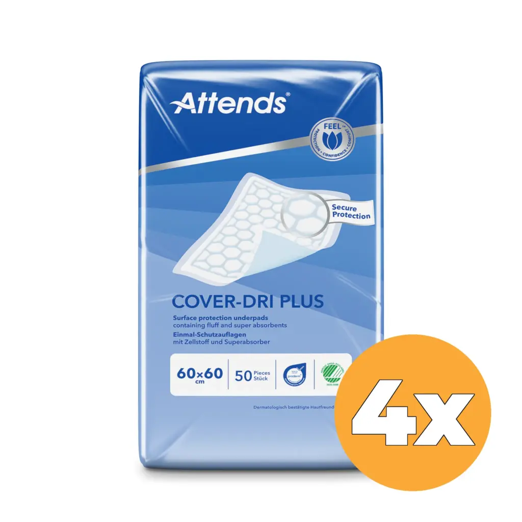 4x Attends Cover Dri+ 60 X 60 (50 stuks)