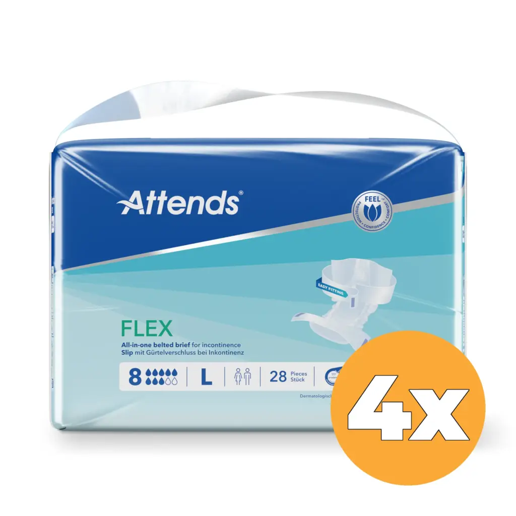4x Attends Flex 8 Maat L 85-125 Cm (28 stuks)