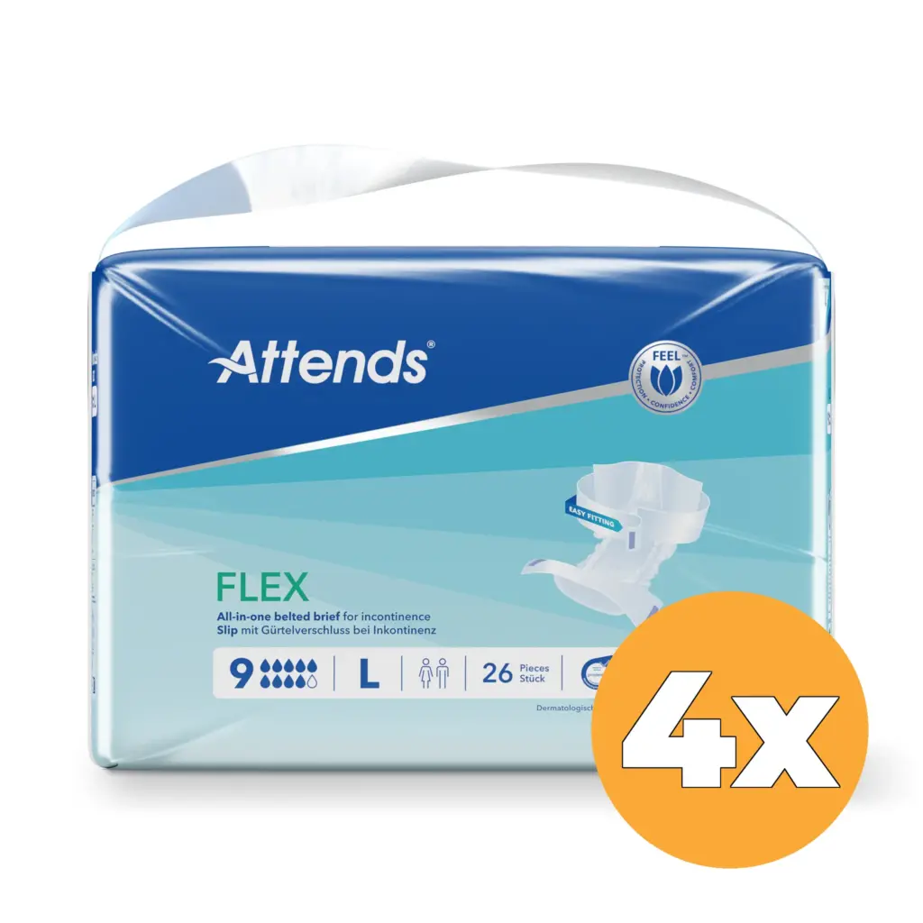 4x Attends Flex 9 Maat L 85-125 Cm (26 stuks)