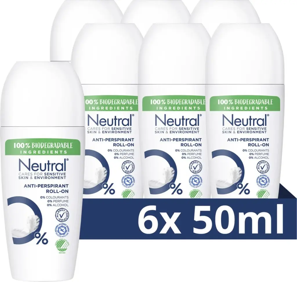 6x Neutral Deodorant roller (50 ml)