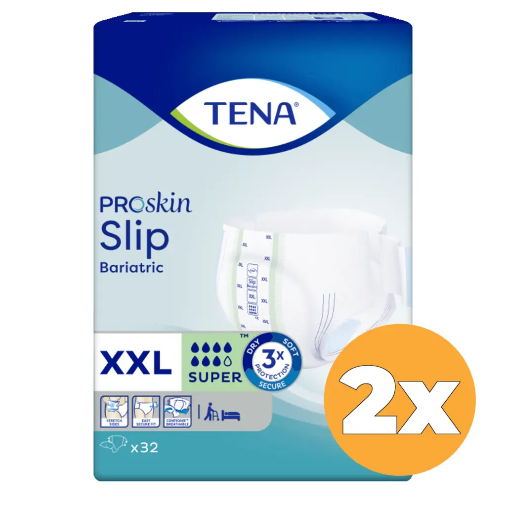 2x Tena Slip bariatric super maat XXL (32 stuks)