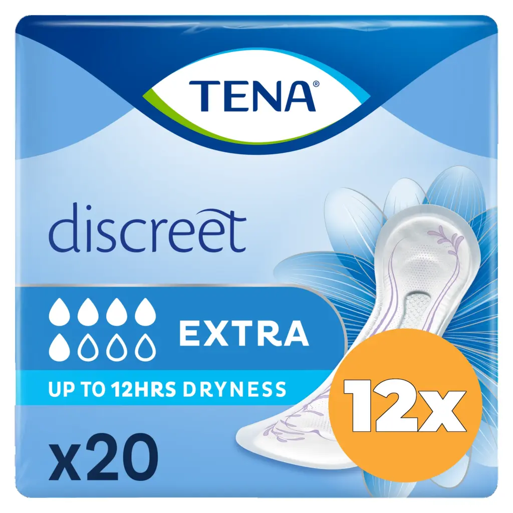 12x Tena Discreet extra (20 stuks)