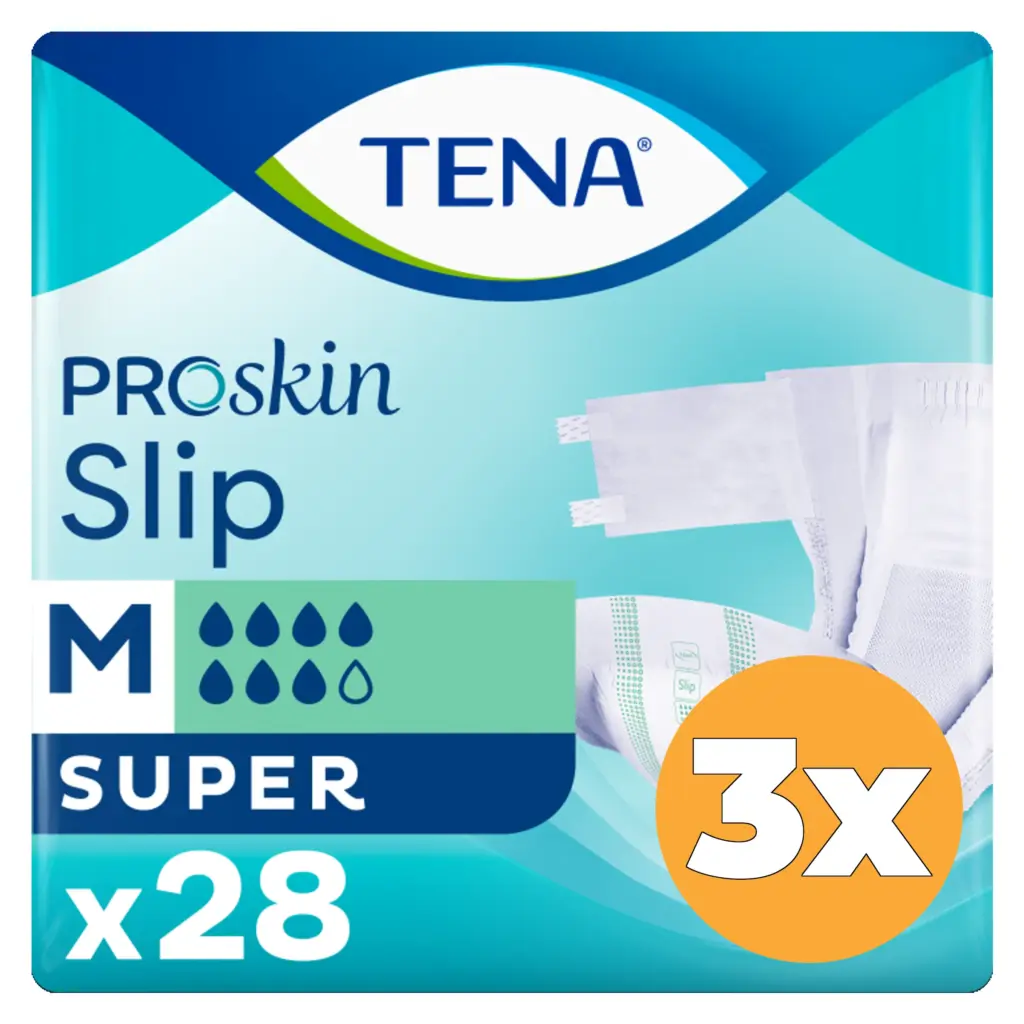 3x Tena Proskin slip super maat M (28 stuks)