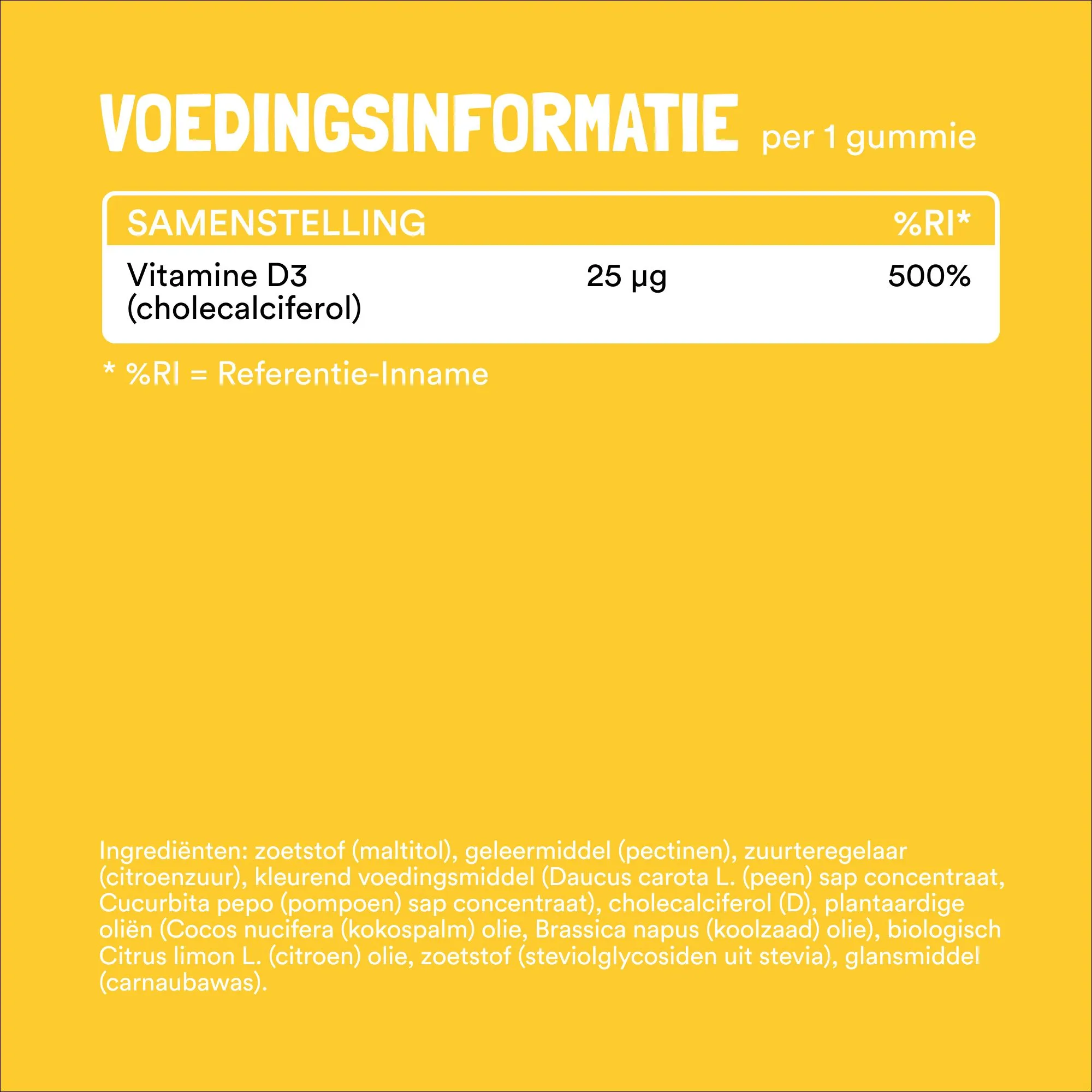 Yummygums Sunny D3 (60 stuks)