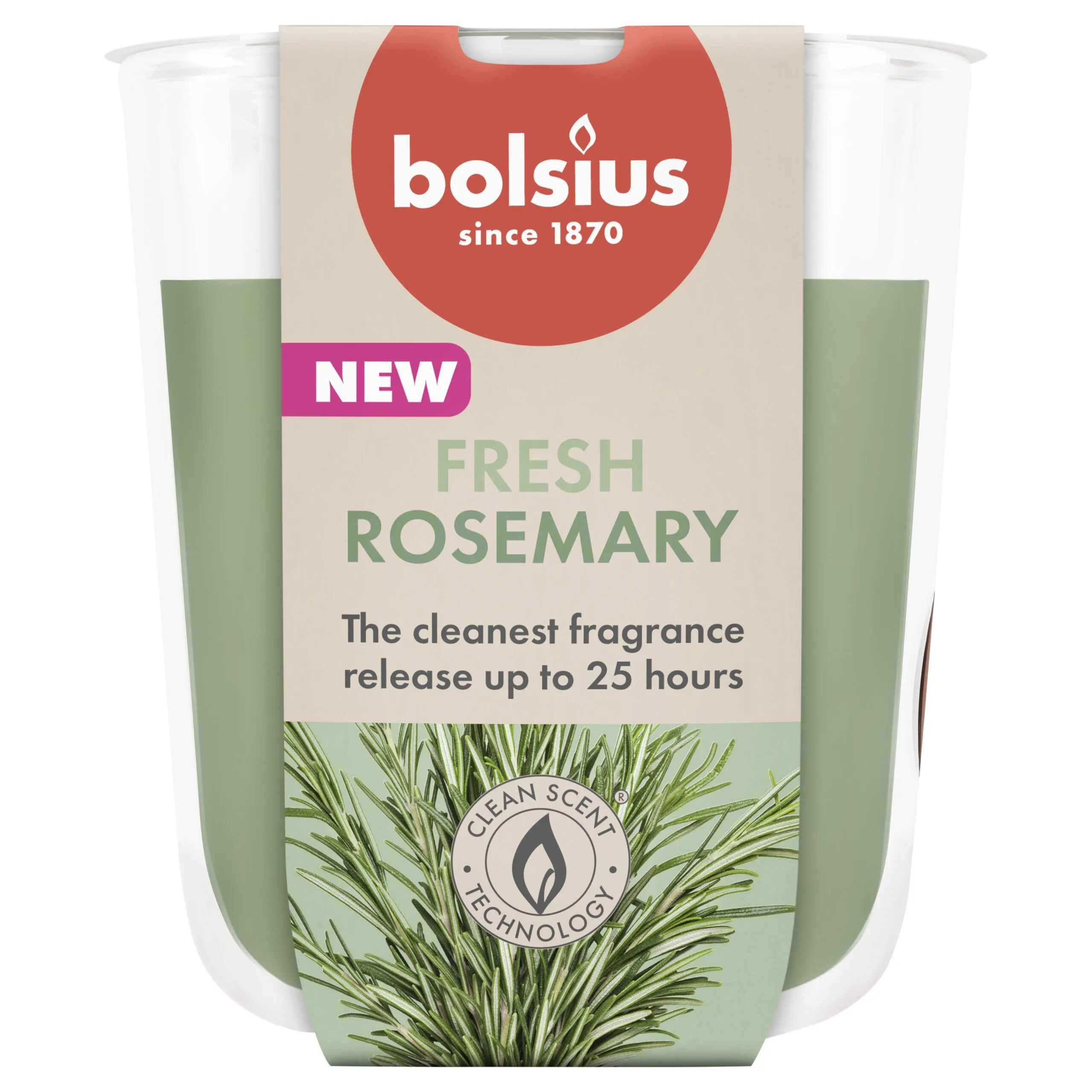 Bolsius Geurglas 80/73 True Scents Rosemary (1 stuk)