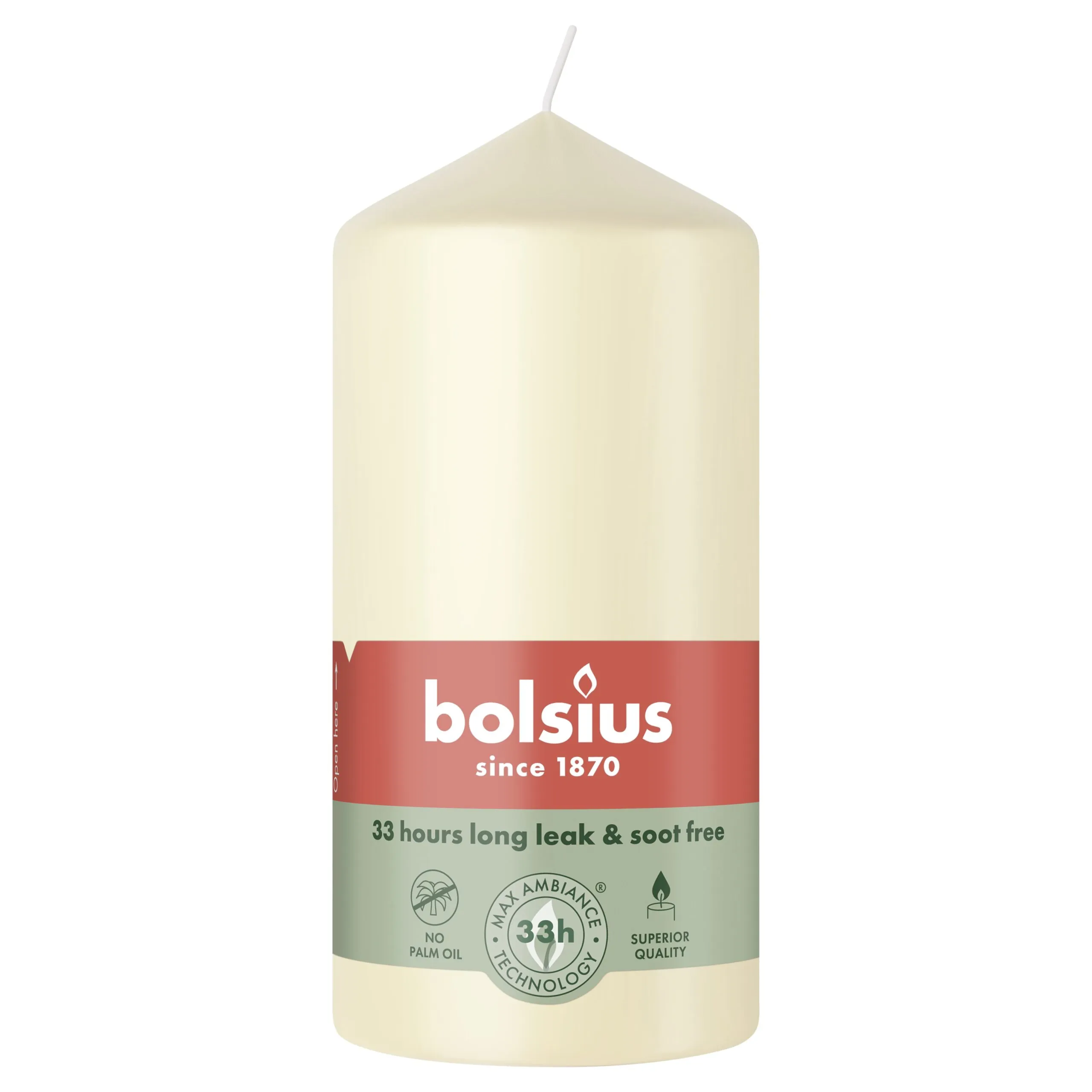 Bolsius Stompkaars 120/58 Soft Pearl (1 stuk)