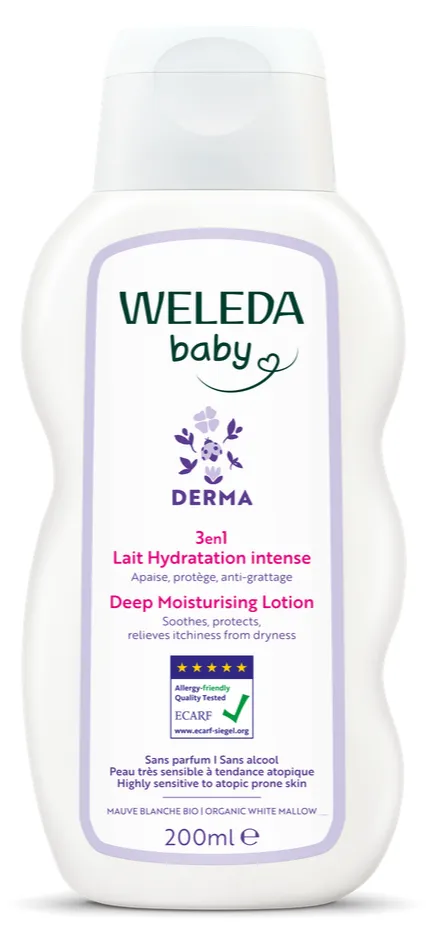 WELEDA Baby Derma 3 in 1 Hydraterende Bodylotion (200 ml)