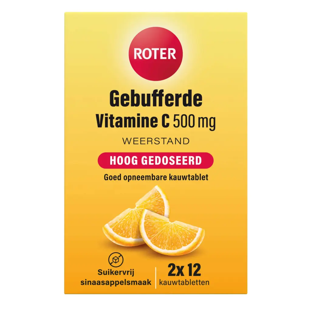 Roter Gebufferde Vitamine C 500mg (24 kauwtabletten)