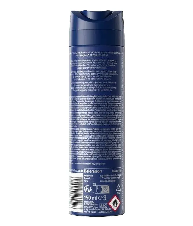 Nivea Men Derma Dry Control Anti-Transpirant Spray (150 ml)