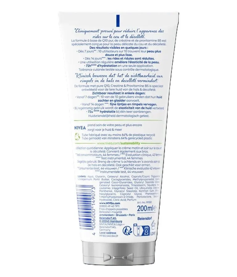 Nivea Q10 Firming + Anti-Wrinkle Neck & Chest Cream (200 ml)