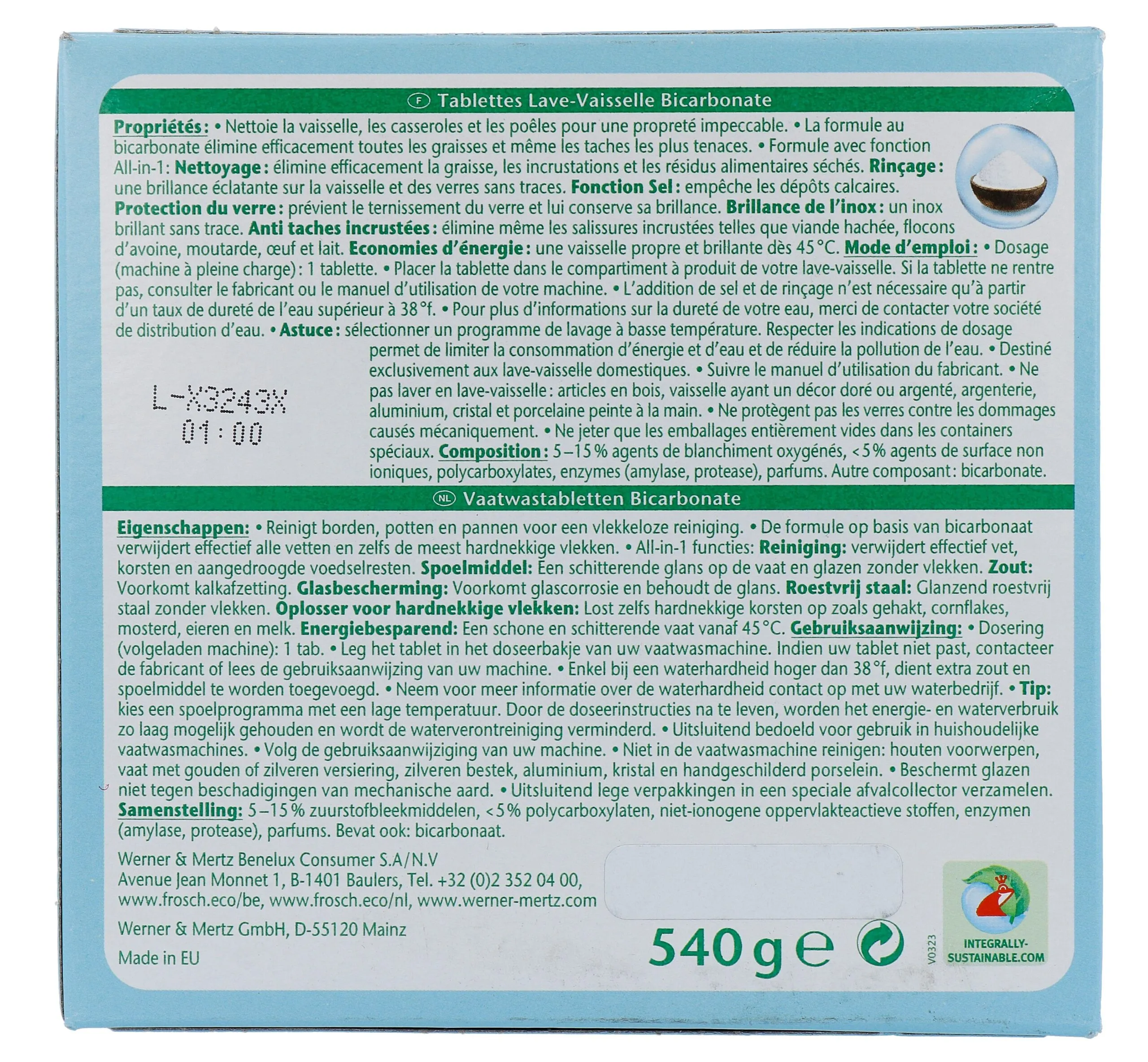 Frosch Vaatwastabletten All In 1 (30 stuks)