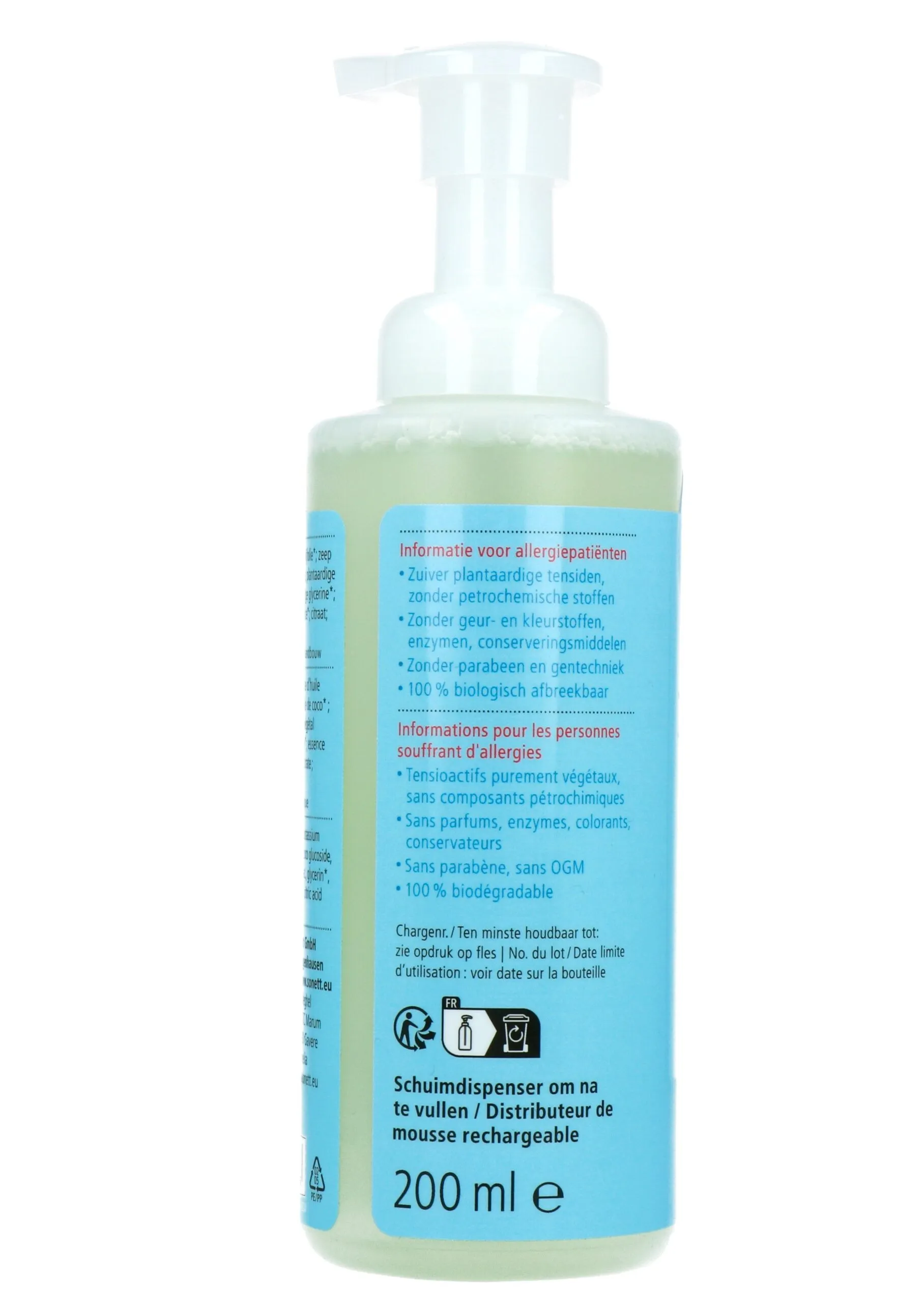 Sonett Schuimzeep Sensitive (200 ml) - image 2