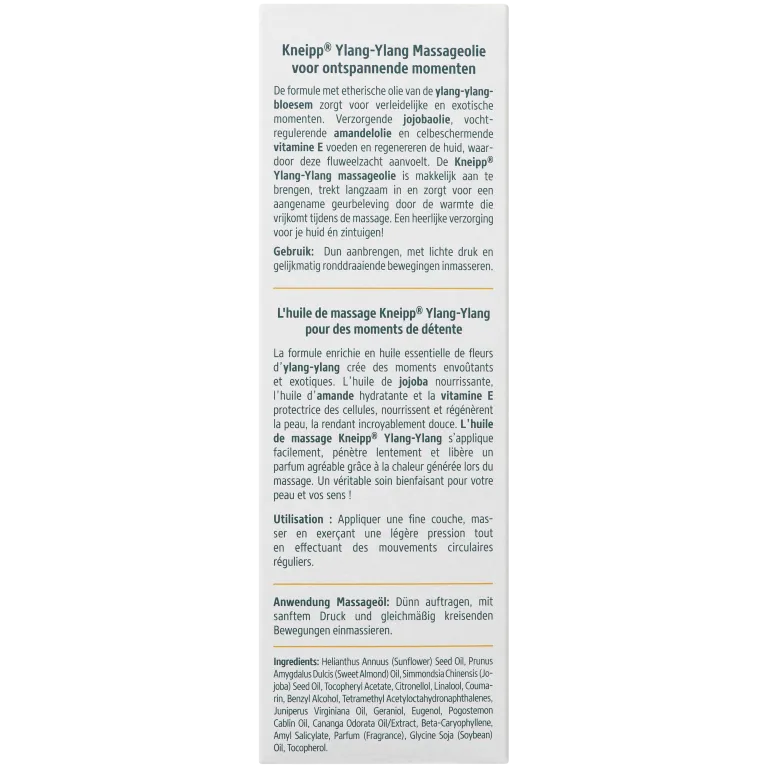 Kneipp Massageolie Ylang-Ylang met Pompje (100 ml) - image 2