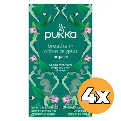 4x Pukka Breathe In Bio (20 zakjes)