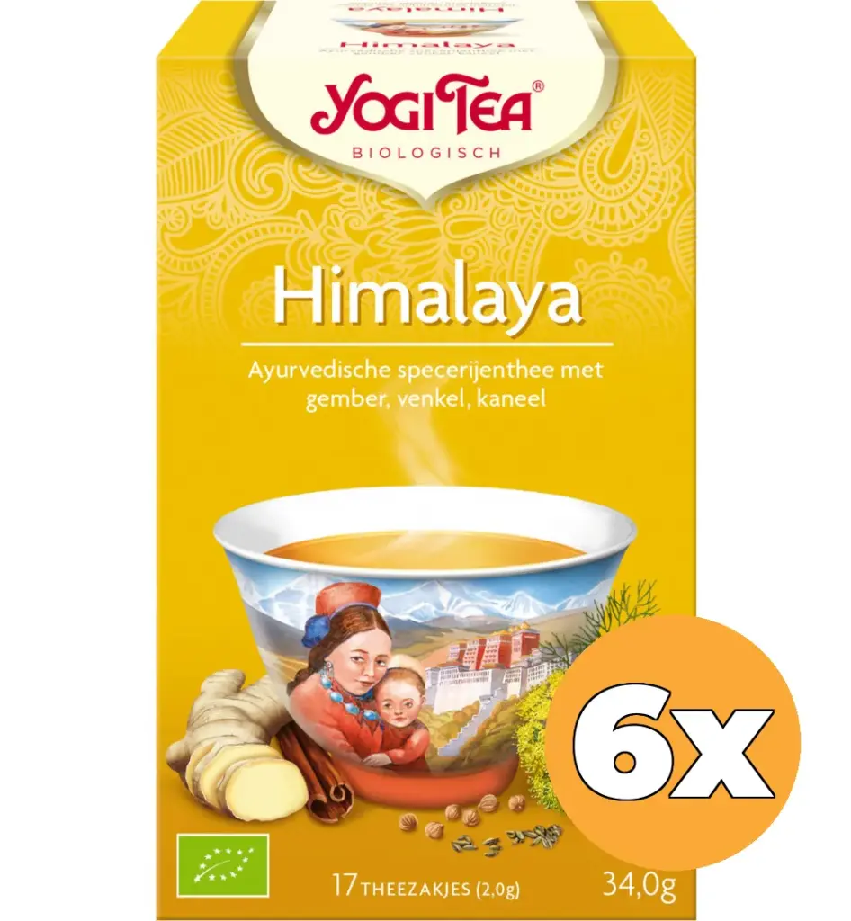6x Yogi Tea Himalaya bio (17 stuks)