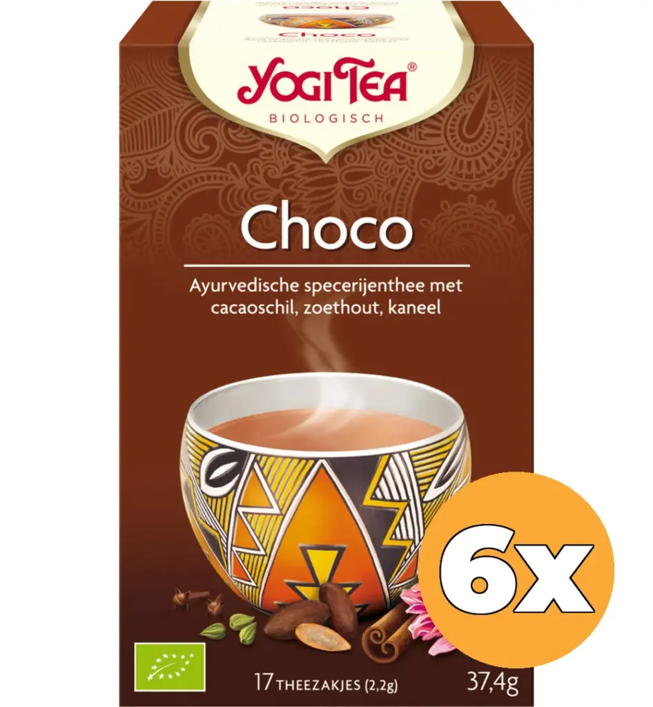 6x Yogi Tea Choco bio (17 stuks)