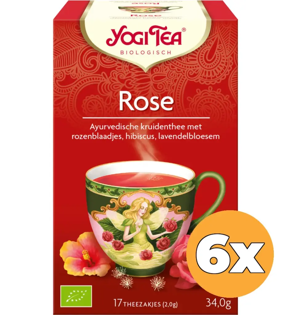 6x Yogi Tea Tao rose bio (17 stuks)