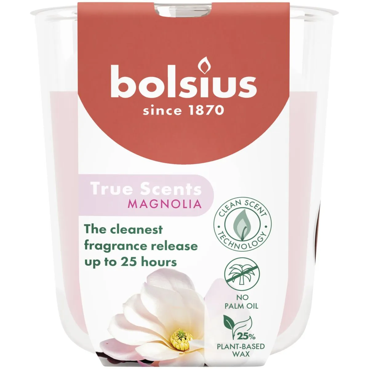 Bolsius Geurglas 80/73 True Scents Magnolia (1 stuk)