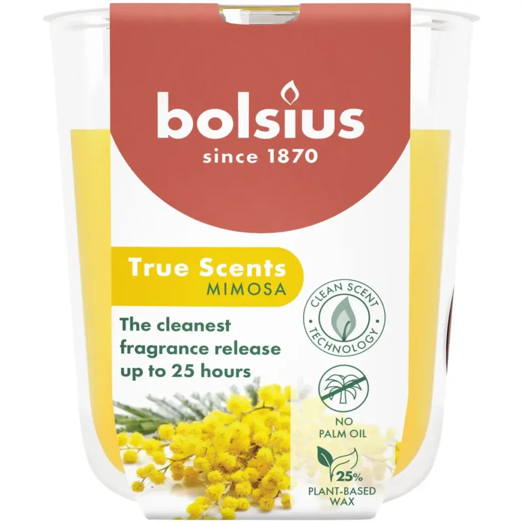 Bolsius Geurglas 80/73 True Scents Mimosa (1 stuk)