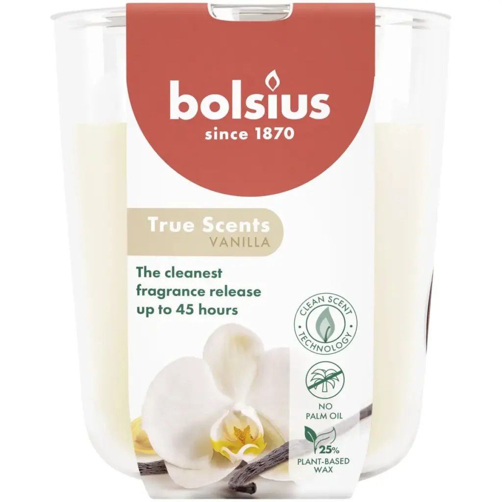 Bolsius Geurglas 97/85 True Scents Vanilla (1 stuk)