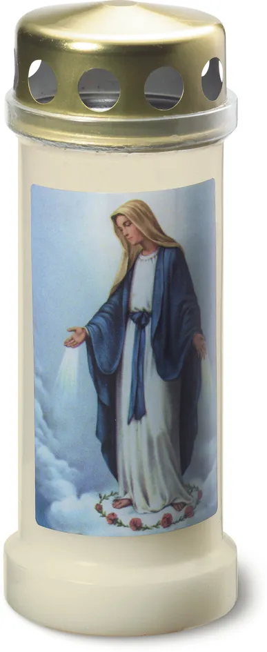 Bolsius Graflicht Nr6+Deksel Maria Wit (1 stuk)