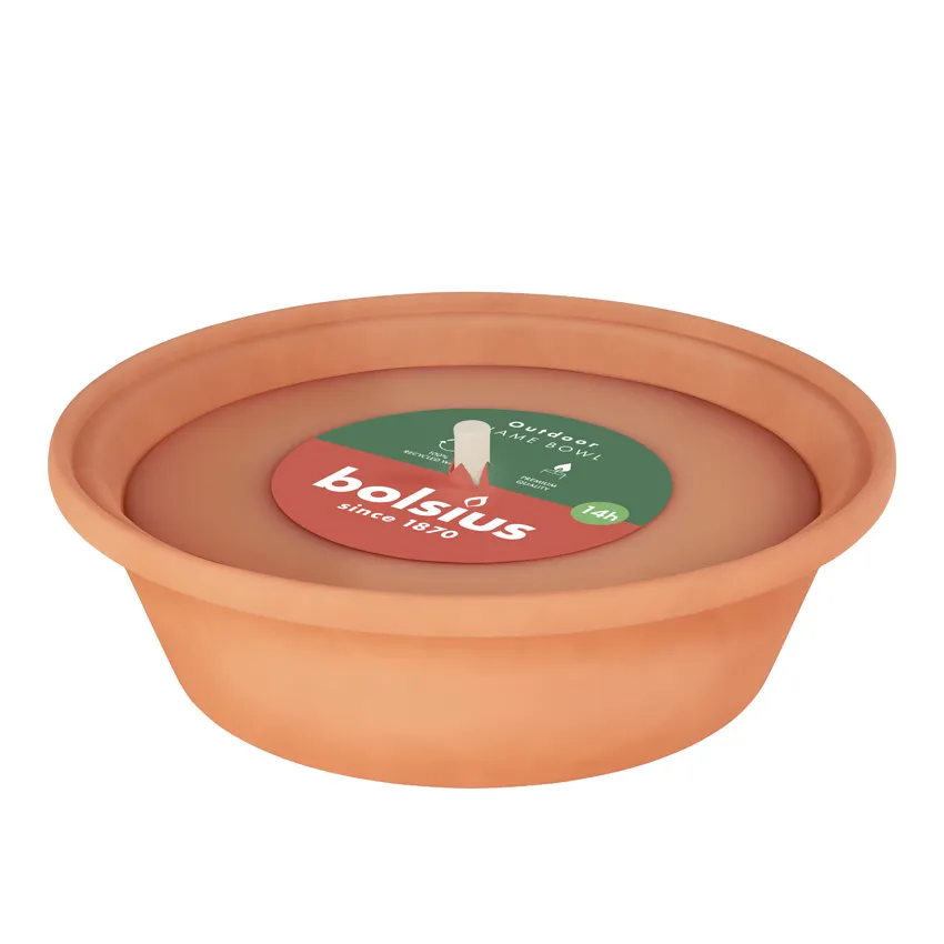 Bolsius Vlamschaal 230/60 Terracotta (1 stuk)