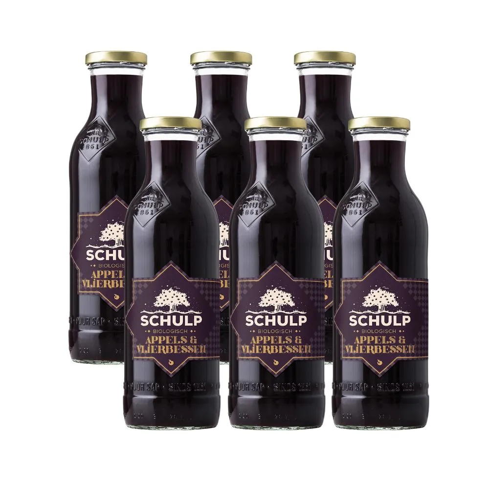 Schulp Winter Appel & Vlierbessensap (8 x 750 ml)