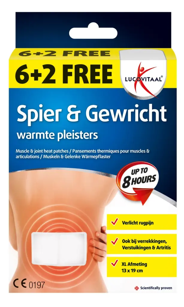 Lucovitaal Spier & Gewricht Warmtepleister (8 stuks)