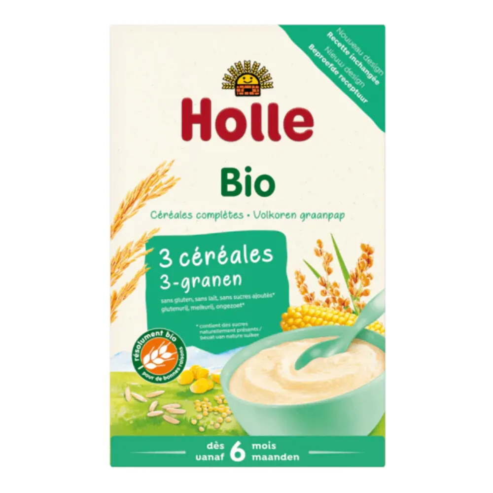 Holle Bio Volkorengraanpap 3Granen (250 gr)