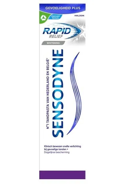 Sensodyne Rapid Relief Whitening Tandpasta voor Gevoelige Tanden (75 ml)