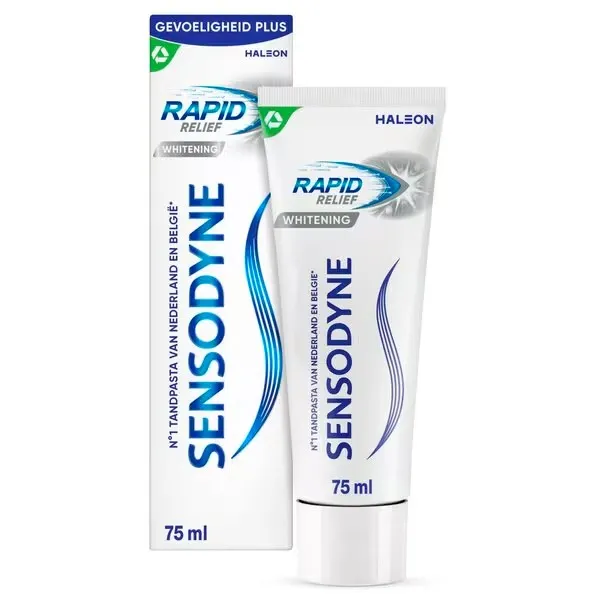 Sensodyne Rapid Relief Whitening Tandpasta voor Gevoelige Tanden (75 ml)