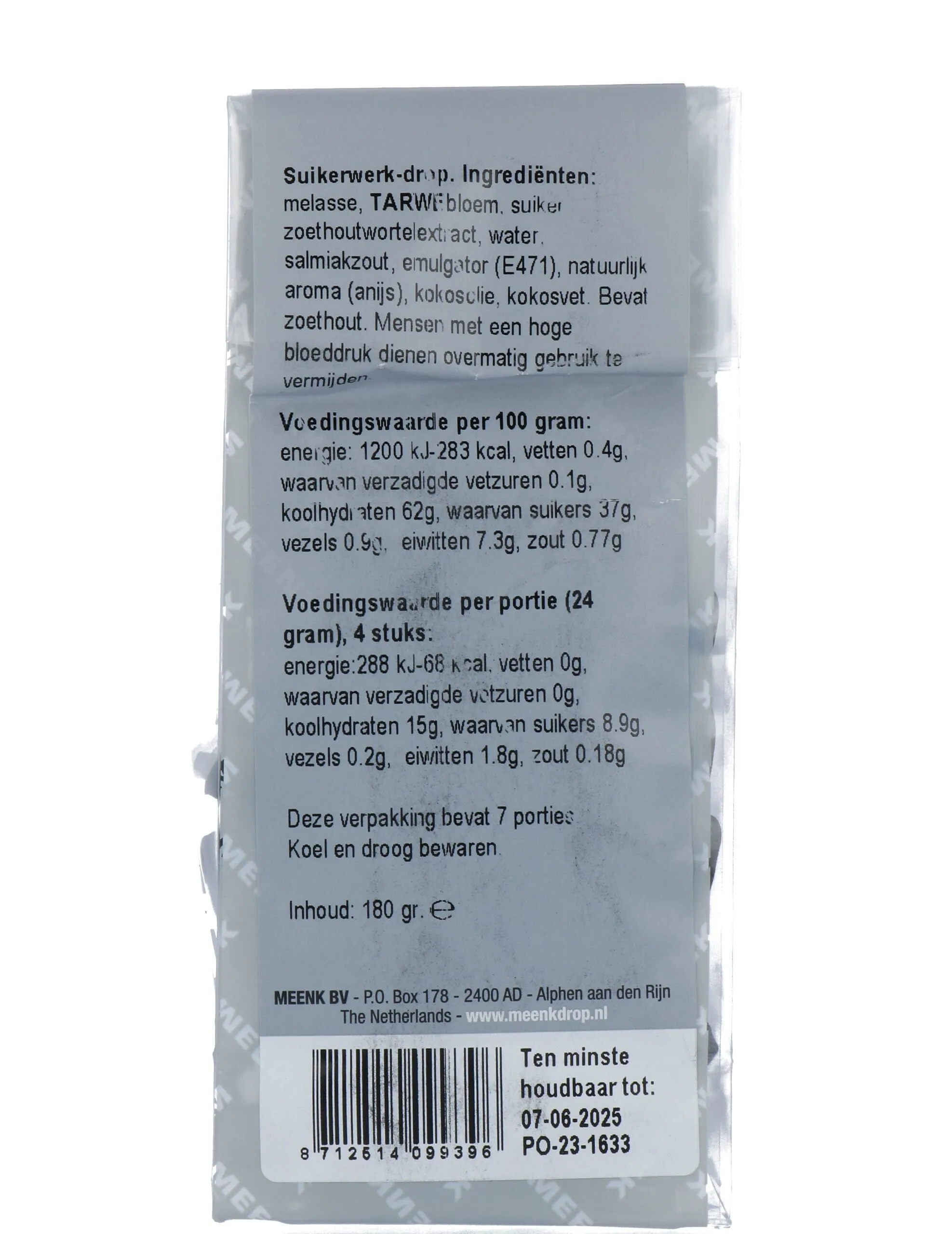 Meenk Lekker Zoet (180 gr)