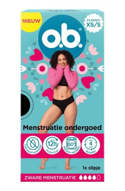 Ob Herbruikbaar Menstruatie Ondergoed XS/S (1 stuk)