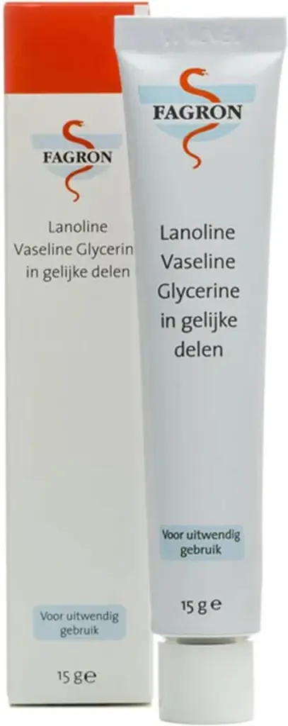 Fagron Lanoline Vaseline Glycerine in Gelijke Delen (15 gr)